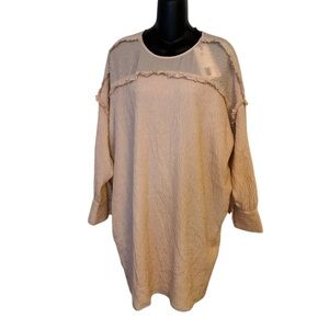 NWT At Least Intropia Nude Tunic Top